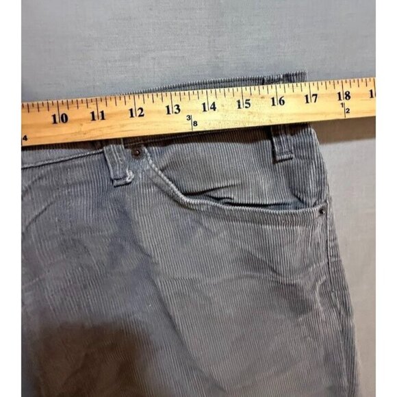 Levi Strauss & CO. 517 1555 Corduroy Jeans Mens 34 Gray Pocketed Men 34X28 USA - Picture 7 of 11